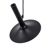 GloboStar® CELEST 00789 Μοντέρνο Κρεμαστό Φωτιστικό Ανάρτηση Μονόφωτο 1 x G9 IP20 Μαύρο Μέταλλο με Λευκό Γυαλί - Μ20 x Π20 x Υ26.5cm