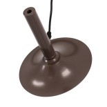 GloboStar® CELEST 00791 Μοντέρνο Κρεμαστό Φωτιστικό Ανάρτηση Μονόφωτο 1 x G9 IP20 Καφέ Μέταλλο με Λευκό Γυαλί - Μ20 x Π20 x Υ26.5cm