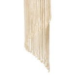 GloboStar® 36203 TUNISIA Καπέλο Φωτιστικού Boho - Μακραμέ Πλεκτό Χειροποίητο Μπεζ Υφασμάτινο με Σχοινί Φ30 x Υ120cm