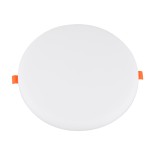 GloboStar® 60191 Χωνευτό LED Panel FrameLess Φ22cm 33W 3590lm 180° AC 220-240V IP20 με Σύστημα Ρυθμιζόμενης Τρύπας Κοπής από 3.5εκ έως 20.5εκ - Φ22.2 x Υ2cm Ψυχρό Λευκό 6000K - 3 Years Warranty