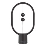 GloboStar® MAGNET 76544 Μοντέρνο Φωτιστικό Γραφείου Σκούρο Γκρι LED 15 Watt 1500lm DC 5V με Μαγνητικό Διακόπτη & Καλώδιο Τροφοδοσίας USB Θερμό Λευκό 2700K