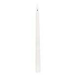 GloboStar® 79564 ΣΕΤ 12 Διακοσμητικών Realistic Κεριών Κηροπηγίου με LED Εφέ Κινούμενης Φλόγας - Μπαταρίας & Ασύρματο Χειριστήριο IR Θερμό Λευκό 2700K Dimmable