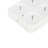 GloboStar® 79565 ΣΕΤ 12 Διακοσμητικών Realistic Κεριών με LED Εφέ Κινούμενης Φλόγας - με Ενσωματωμένη Μπαταρία - Επαναφορτιζόμενα & Βάση Φόρτισης Θερμό Λευκό 2700K