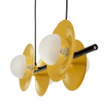GloboStar® JOLIET 00782 Μοντέρνο Κρεμαστό Φωτιστικό Ράγα Πολύφωτο 4 x G9 IP20 Μαύρο & Χρυσό Μέταλλο - Μ65 x Π28 x Υ20cm