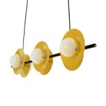 GloboStar® JOLIET 00783 Μοντέρνο Κρεμαστό Φωτιστικό Ράγα Πολύφωτο 6 x G9 IP20 Μαύρο & Χρυσό Μέταλλο - Μ95 x Π28 x Υ20cm