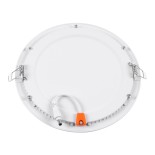GloboStar® 60189 Χωνευτό LED Panel Φ22cm 20W 2120lm 120° AC 220-240V IP20 Φ22.2 x Υ1.9cm Φυσικό Λευκό 4500K - 3 Years Warranty