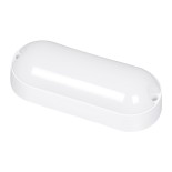 GloboStar® HOMIE 61001 LED Πλαφονιέρα Οροφής - Τοίχου Οβάλ 11W 939lm 150° AC 220-240V Αδιάβροχο IP65 Μ17 x Π7 x Υ4.5cm Φυσικό Λευκό 4500K - 3 Years Warranty