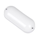 GloboStar® HOMIE 61001 LED Πλαφονιέρα Οροφής - Τοίχου Οβάλ 11W 939lm 150° AC 220-240V Αδιάβροχο IP65 Μ17 x Π7 x Υ4.5cm Φυσικό Λευκό 4500K - 3 Years Warranty