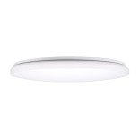 GLOBOSTAR® AVA 61017 Μοντέρνο Φωτιστικό Οροφής LED 76W 7600lm 120° AC 220-240V IP20 Ρυθμιζόμενο Λευκό CCT με Χειριστήριο από 2700K έως 6000K Dimmable - Lumileds SMD Chip - Λευκό Ματ - Μ48 x Π48 x Υ6.5cm - 3 Χρόνια Εγγύηση