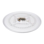 GLOBOSTAR® AVA 61017 Μοντέρνο Φωτιστικό Οροφής LED 76W 7600lm 120° AC 220-240V IP20 Ρυθμιζόμενο Λευκό CCT με Χειριστήριο από 2700K έως 6000K Dimmable - Lumileds SMD Chip - Λευκό Ματ - Μ48 x Π48 x Υ6.5cm - 3 Χρόνια Εγγύηση
