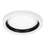 GloboStar® ARIANA 61034 Πλαφονιέρα Οροφής Κύκλος LED CCT 55W 6376lm 120° AC 220-240V - Εναλλαγή Φωτισμού μέσω Τηλεχειριστηρίου All In One Ψυχρό Λευκό 6000k+Φυσικό Λευκό 4500k+Θερμό Λευκό 2700k Dimmable Φ48cm - Μαύρο - 3 Years Warranty