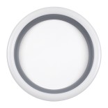 GloboStar® ARIANA 61036 Πλαφονιέρα Οροφής Κύκλος LED CCT 55W 6376lm 120° AC 220-240V - Εναλλαγή Φωτισμού μέσω Τηλεχειριστηρίου All In One Ψυχρό Λευκό 6000k+Φυσικό Λευκό 4500k+Θερμό Λευκό 2700k Dimmable Φ48cm - Γκρι Ανθρακί - 3 Years Warranty