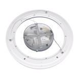 GloboStar® ARIANA 61039 Κρεμαστή Πλαφονιέρα Οροφής Κύκλος LED CCT 55W 6376lm 120° AC 220-240V - Εναλλαγή Φωτισμού μέσω Τηλεχειριστηρίου All In One Ψυχρό Λευκό 6000k+Φυσικό Λευκό 4500k+Θερμό Λευκό 2700k Dimmable Φ48cm - Γκρι Ανθρακί - 3 Years Warranty
