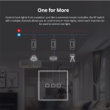 GloboStar® 80065 SONOFF T2EU1C-RF - 433MHz Wireless Smart Wall Touch Button Switch 1 Way - RF Series
