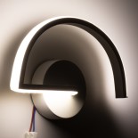 GloboStar® BREYA 00637 Μοντέρνο Φωτιστικό Τοίχου Απλίκα Μεταλλικό Λευκό LED 10W 1000lm AC 230V Φυσικό Λευκό 4500K Μ25 x Π17 x Υ4.5cm