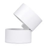 GloboStar® OMEGA-S 60298 Επιφανειακό LED Spot Downlight Φ10cm 12W 1560lm 36° AC 220-240V IP20 Φ10 x Υ10.5cm - Στρόγγυλο - Λευκό - Φυσικό Λευκό 4500K - Bridgelux COB - 5 Years Warranty