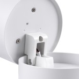 GloboStar® OMEGA-S 60298 Επιφανειακό LED Spot Downlight Φ10cm 12W 1560lm 36° AC 220-240V IP20 Φ10 x Υ10.5cm - Στρόγγυλο - Λευκό - Φυσικό Λευκό 4500K - Bridgelux COB - 5 Years Warranty
