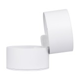 GloboStar® OMEGA-S 60299 Επιφανειακό LED Spot Downlight Φ10cm 12W 1500lm 36° AC 220-240V IP20 Φ10 x Υ10.5cm - Στρόγγυλο - Λευκό - Θερμό Λευκό 2700K - Bridgelux COB - 5 Years Warranty