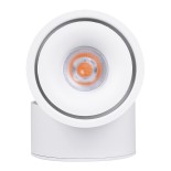 GloboStar® OMEGA-S 60299 Επιφανειακό LED Spot Downlight Φ10cm 12W 1500lm 36° AC 220-240V IP20 Φ10 x Υ10.5cm - Στρόγγυλο - Λευκό - Θερμό Λευκό 2700K - Bridgelux COB - 5 Years Warranty
