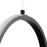 GloboStar® ALICE 61055 Κρεμαστό Φωτιστικό Οροφής Design LED CCT 20W 2400lm 300° AC 220-240V - Εναλλαγή Φωτισμού μέσω Διακόπτη On/Off All In One Ψυχρό 6000k+Φυσικό 4500k+Θερμό 2700k Μ25 x Π22 x Υ25cm - Μαύρο