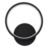 GLOBOSTAR® TED 61070 Μοντέρνο Φωτιστικό Τοίχου - Απλίκα LED 9W 1080lm 300° AC 220-240V IP20 Ρυθμιζόμενο Λευκό CCT με On/Off 2700K/4500K/6000K - Lumileds SMD Chip - Μαύρο Ματ - Μ20 x Π5.5 x Υ23cm - 3 Χρόνια Εγγύηση