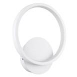 GloboStar® TED 61071 Φωτιστικό Τοίχου - Απλίκα Design LED CCT 9W 1080lm 300° AC 220-240V - Εναλλαγή Φωτισμού μέσω Διακόπτη On/Off All In One Ψυχρό 6000k+Φυσικό 4500k+Θερμό 2700k Μ20 x Π5.5 x Υ23cm - Λευκό