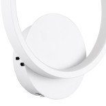 GloboStar® TED 61071 Φωτιστικό Τοίχου - Απλίκα Design LED CCT 9W 1080lm 300° AC 220-240V - Εναλλαγή Φωτισμού μέσω Διακόπτη On/Off All In One Ψυχρό 6000k+Φυσικό 4500k+Θερμό 2700k Μ20 x Π5.5 x Υ23cm - Λευκό