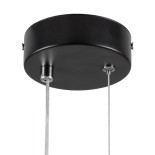 GloboStar® CYCLOS 61073 Κρεμαστό Φωτιστικό Οροφής Design LED CCT 9W 1080lm 300° AC 220-240V - Εναλλαγή Φωτισμού μέσω Διακόπτη On/Off All In One Ψυχρό 6000k+Φυσικό 4500k+Θερμό 2700k Μ21 x Π2.3 x Υ26.5cm - Μαύρο