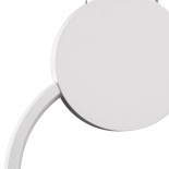 GLOBOSTAR® CYCLOS 61074 Μοντέρνο Κρεμαστό Φωτιστικό Οροφής LED 9W 900lm 300° AC 220-240V IP20 Ρυθμιζόμενο Λευκό CCT με On/Off 2700K/4500K/6000K - Lumileds SMD Chip - Λευκό Ματ - Μ21 x Π2.3 x Υ26.5cm - 3 Χρόνια Εγγύηση