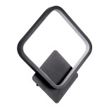 GloboStar® LENA 61079 Φωτιστικό Τοίχου - Απλίκα Design LED CCT 12W 1440lm 300° AC 220-240V - Εναλλαγή Φωτισμού μέσω Διακόπτη On/Off All In One Ψυχρό 6000k+Φυσικό 4500k+Θερμό 2700k Μ25 x Π5.5 x Υ29.5cm - Μαύρο