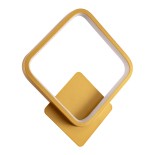 GLOBOSTAR® LENA 61081 Μοντέρνο Φωτιστικό Τοίχου - Απλίκα LED 12W 1440lm 300° AC 220-240V IP20 Ρυθμιζόμενο Λευκό CCT με On/Off 2700K/4500K/6000K - Lumileds SMD Chip - Χρυσό Βούρτσας - Μ25 x Π5.5 x Υ29.5cm - 3 Χρόνια Εγγύηση