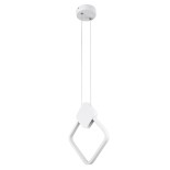 GLOBOSTAR® MARY 61083 Μοντέρνο Κρεμαστό Φωτιστικό Οροφής LED 12W 1440lm 300° AC 220-240V IP20 Ρυθμιζόμενο Λευκό CCT με On/Off 2700K/4500K/6000K - Lumileds SMD Chip - Λευκό Ματ - Μ20 x Π2.3 x Υ28.5cm - 3 Χρόνια Εγγύηση