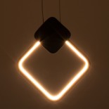GLOBOSTAR® MARY 61083 Μοντέρνο Κρεμαστό Φωτιστικό Οροφής LED 12W 1440lm 300° AC 220-240V IP20 Ρυθμιζόμενο Λευκό CCT με On/Off 2700K/4500K/6000K - Lumileds SMD Chip - Λευκό Ματ - Μ20 x Π2.3 x Υ28.5cm - 3 Χρόνια Εγγύηση