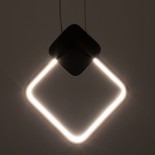 GLOBOSTAR® MARY 61083 Μοντέρνο Κρεμαστό Φωτιστικό Οροφής LED 12W 1440lm 300° AC 220-240V IP20 Ρυθμιζόμενο Λευκό CCT με On/Off 2700K/4500K/6000K - Lumileds SMD Chip - Λευκό Ματ - Μ20 x Π2.3 x Υ28.5cm - 3 Χρόνια Εγγύηση
