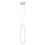 GloboStar® ILDI 61089 Κρεμαστό Φωτιστικό Οροφής Design LED CCT 12W 1440lm 300° AC 220-240V - Εναλλαγή Φωτισμού μέσω Διακόπτη On/Off All In One Ψυχρό 6000k+Φυσικό 4500k+Θερμό 2700k Μ10 x Π2.3 x Υ38cm - Λευκό