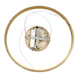 GloboStar® DIAMOND 61131 Κρεμαστό Φωτιστικό Δαχτυλίδι-Κύκλος LED CCT 45W 5230lm 360° AC 220-240V - Εναλλαγή Φωτισμού μέσω Τηλεχειριστηρίου All In One Ψυχρό 6000k+Φυσικό 4500k+Θερμό 2700k Dimmable Φ60cm - Χρυσό Βούρτσας - 3 Years Warranty