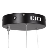 GLOBOSTAR® NEMESIS 61152 Μοντέρνο Κρεμαστό Φωτιστικό Οροφής LED 20W 2000lm 360° AC 220-240V IP20 Ρυθμιζόμενο Λευκό CCT με Χειριστήριο από 2700K έως 6000K Dimmable - Lumileds SMD Chip - Μαυρό Ματ - Μ25 x Π25 x Υ4cm - 3 Χρόνια Εγγύηση