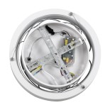 GLOBOSTAR® NEMESIS 61153 Μοντέρνο Κρεμαστό Φωτιστικό Οροφής LED 20W 2356lm 360° AC 220-240V IP20 Ρυθμιζόμενο Λευκό CCT με Χειριστήριο από 2700K έως 6000K Dimmable - Lumileds SMD Chip - Λευκό Ματ - Μ25 x Π25 x Υ4cm - 3 Χρόνια Εγγύηση
