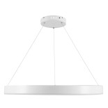 GloboStar® VENOM 61180 Κρεμαστό Φωτιστικό Δαχτυλίδι-Κύκλος LED CCT 67W 7863lm 120° AC 220-240V - Εναλλαγή Φωτισμού μέσω Τηλεχειριστηρίου All In One Ψυχρό 6000K+Φυσικό 4500K+Θερμό 2700K Dimmable Φ80cm - Λευκό - 3 Years Warranty