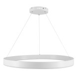 GloboStar® VENOM 61180 Κρεμαστό Φωτιστικό Δαχτυλίδι-Κύκλος LED CCT 67W 7863lm 120° AC 220-240V - Εναλλαγή Φωτισμού μέσω Τηλεχειριστηρίου All In One Ψυχρό 6000K+Φυσικό 4500K+Θερμό 2700K Dimmable Φ80cm - Λευκό - 3 Years Warranty