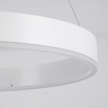 GloboStar® VENOM 61183 Κρεμαστό Φωτιστικό Δαχτυλίδι-Κύκλος LED CCT 75W 8818lm 120° AC 220-240V - Εναλλαγή Φωτισμού μέσω Τηλεχειριστηρίου All In One Ψυχρό 6000K+Φυσικό 4500K+Θερμό 2700K Dimmable Φ100cm - Λευκό - 3 Years Warranty