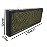 GLOBOSTAR®DISPLAY 90270 Κυλιόμενη Ψηφιακή Επιγραφή P10 Μονής Όψης LED AC 220-240V Αδιάβροχο IP54 Ψυχρό Λευκό 6000K - WiFi Control μέσω FK APP - Αισθητήρας Θερμοκρασίας & Υγρασίας - Μ104 x Π9 x Υ40cm - 2 Χρόνια Εγγύηση