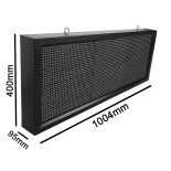 GLOBOSTAR® DISPLAY 90275 Κυλιόμενη Ψηφιακή Επιγραφή P10 Μονής Όψης LED AC 220-240V Αδιάβροχο IP54 RGB - WiFi Control μέσω FK APP - Αισθητήρας Θερμοκρασίας & Υγρασίας - Μ104 x Π9 x Υ40cm - 2 Χρόνια Εγγύηση