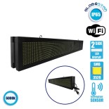 GLOBOSTAR®DISPLAY 90310 Κυλιόμενη Ψηφιακή Επιγραφή P10 Διπλής Όψης LED AC 220-240V Αδιάβροχο IP65 Ψυχρό Λευκό 6000K - WiFi Control μέσω FK APP - Αισθητήρας Θερμοκρασίας & Υγρασίας - Μ168 x Π12 x Υ24cm - 2 Χρόνια Εγγύηση
