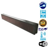 GLOBOSTAR® DISPLAY 90311 Κυλιόμενη Ψηφιακή Επιγραφή P10 Διπλής Όψης LED AC 220-240V Αδιάβροχο IP65 Κόκκινο - WiFi Control μέσω FK APP - Αισθητήρας Θερμοκρασίας & Υγρασίας - Μ168 x Π12 x Υ24cm - 2 Χρόνια Εγγύηση