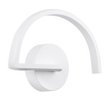 GloboStar® BREYA 00637 Μοντέρνο Φωτιστικό Τοίχου Απλίκα Μεταλλικό Λευκό LED 10W 1000lm AC 230V Φυσικό Λευκό 4500K Μ25 x Π17 x Υ4.5cm