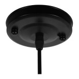 GLOBOSTAR® FLOWERPOT 10001211 Μοντέρνο Κρεμαστό Φωτιστικό Οροφής με Ντουί 1 x E27 AC 220-240V IP20 - Μαύρο & Πράσινο - Μ30 x Π30 x Υ30cm