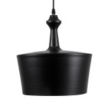 GLOBOSTAR® ROCKFORD 01287-A Μοντέρνο Κρεμαστό Φωτιστικό Οροφής με Ντουί 1 x E27 AC 220-240V IP20 - Μαύρο & Χρυσό - Μ30 x Π30 x Υ30cm