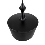 GLOBOSTAR® ROCKFORD 01287-A Μοντέρνο Κρεμαστό Φωτιστικό Οροφής με Ντουί 1 x E27 AC 220-240V IP20 - Μαύρο & Χρυσό - Μ30 x Π30 x Υ30cm