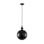 GLOBOSTAR® ROCKFORD 01287-B Μοντέρνο Κρεμαστό Φωτιστικό Οροφής με Ντουί 1 x E27 AC 220-240V IP20 - Μαύρο & Χρυσό - Μ24 x Π24 x Y27cm